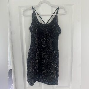 Black Swan Sequin Mini dress
